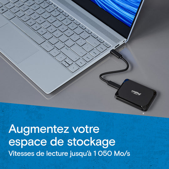 Crucial - CT2000X9SSD9 USB-C 3.2 2To