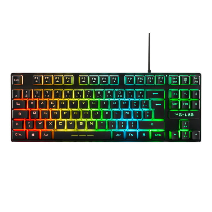 The G-LAB - Keyz Caesium TKL - Noir/RGB/Filaire/USB